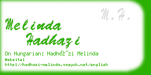 melinda hadhazi business card